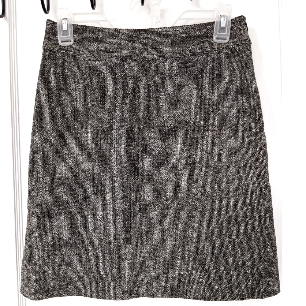 3/$20 GAP Gray Wool Silk Blend Skirt Size 0